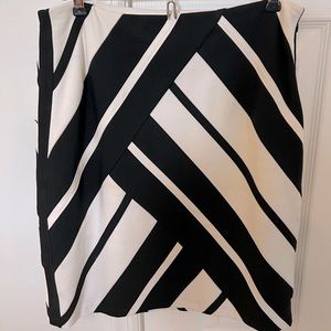 WHBM Diagonal Stripe Skirt